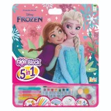 Set de desen 5 in 1, Happi Hobbi, Giga Block, Disney Frozen