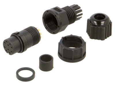 Conector circular mamă IP67, 10 pini foto