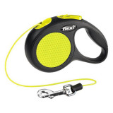 Lesă Flexi Neon XS - p&acirc;nă la 8kg - 3m şnur, Lesa