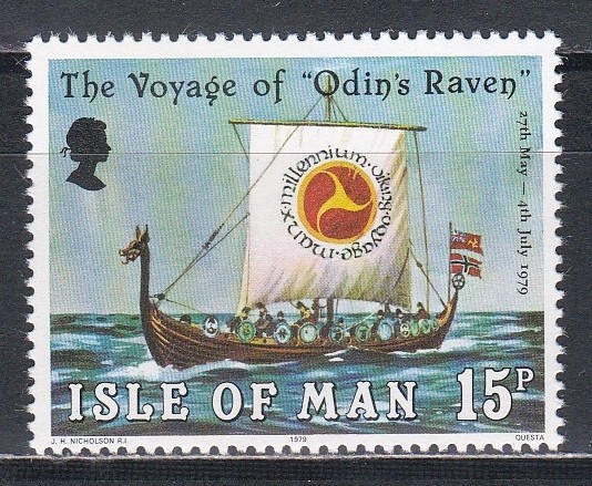 Isle of Man 1979 - Călătoria navei &bdquo;Corbul lui Odin&rdquo;, MNH