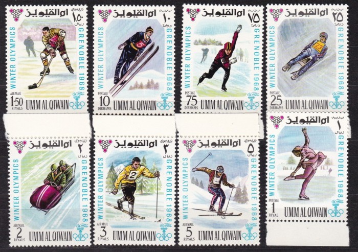 Umm al Qiwain 1968 sport olimpiada MI 233-240 MNH w59 Umm al Qiwain 1968 sport olimpiada MI 233-240 MNH w59
