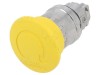 Comutator apăsare 22mm galbenă 2 poziții