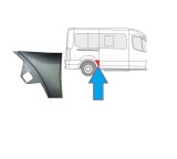 Bandou aripa spate FORD TRANSIT/TOURNEO, 01.2014-12.2019, partea dreapta, fata; mediu,