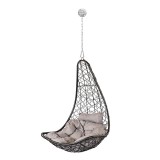 Natal Easy grădină hamac scaun cu kit de fixare negru