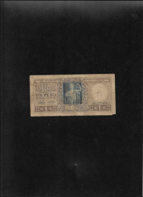 Argentina 1 peso 1952(55) seria38327476 uzata foto