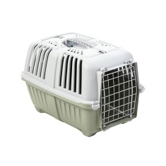 CUSCA TRANSPORT PENTRU CAINI SI PISICI MPS PRATIKO 2 METAL OLIVE GREEN 55x36x36(h)cm