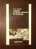 M. P. Foucart - Originea și natura misterelor de la Eleusis
