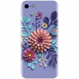 Husa silicon pentru Apple Iphone 5c, Flower Artwork