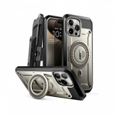 Husa Compatibila cu Apple iPhone 15 Pro - Supcase Unicorn Beetle Pro MagSafe - Titan Gray, Gri, Carcasa