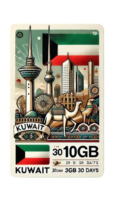 eSIM Kuwait 10GB 30Days