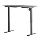 Vinsetto Birou Electric Reglabil pe 4 &Icirc;nălțimi, Cadrul Negru cu Blat Teak, 140x70 cm, pentru Birou Acasă | Aosom Romania