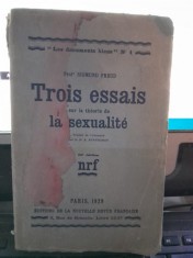 Trois essais sur la theorie de la sexualite - Sigmund FREUD foto