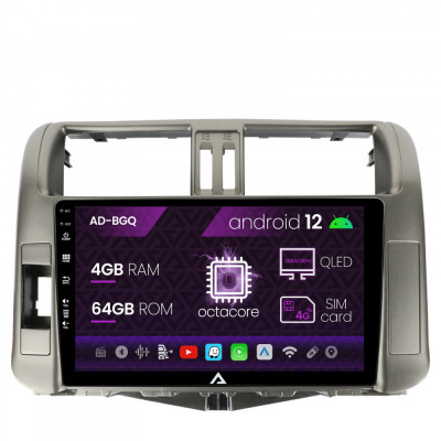 Navigatie Toyota Land Cruiser Prado (2009-2016), Android 12, Q-Octacore 4GB RAM + 64GB ROM, 10.1 Inch - AD-BGQ10004+AD-BGRKIT070 foto