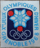 Emblema textila Jocurile Olimpice de Iarna 1968, Grenoble