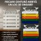 Suport centuri karate din HDF alb lăcuit &ndash; personalizabil, montare pe perete (50x40 cm)