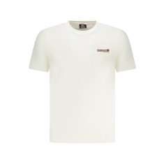 Norway Tricou barbati din bumbac cu logo text , regular fit, alb, M