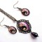 Set bijuterii colier si cercei cu sticla 33166