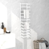 Cumpara ieftin Suport de prosoape, alb, 24x12x96 cm, oțel