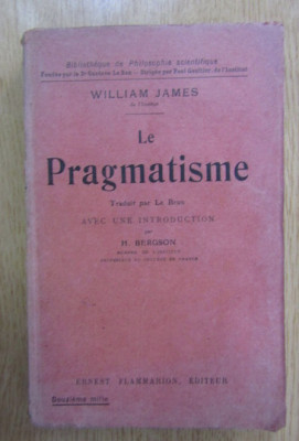 William James - Le pragmatisme foto