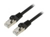 Patch cord F/UTP 6 litat CCA PVC negru 1,5m 26AWG, Lanberg