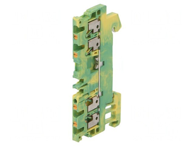 Conector Șine 1,5mm2 4 Borne Galben-Verde