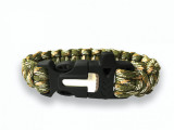 BRATARA PARACORD CU AMNAR SI FLUIER - CAMO