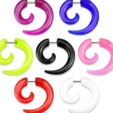 Expander ureche fals &icirc;n formă de spirală, diverse culori - Culoare: Negru