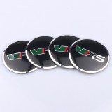 SKODA VRS-EMBLEME/STIKERE DIN ALUMINIU AUTOADEZIVE PENTRU CAPACE JANTE ALIAJ