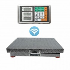 Cantar electronic de podea 700 kg fara fir cu display WiFi, platforma 50x60cm