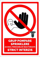 Indicator pentru grup pompare sprinklere foto