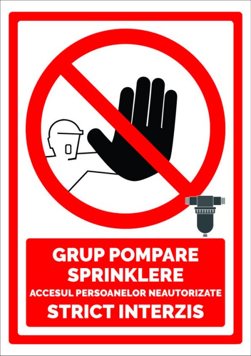 Indicator pentru grup pompare sprinklere