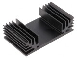 Radiator Extrudat TO3 Negru 37.5mm 65mm 18mm 6K/W