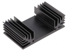 Radiator Extrudat TO3 Negru 37.5mm 65mm 18mm 6K/W