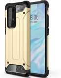 Husa Huawei P40 Pro + folie protectie sticla + stylus, Alt model telefon Huawei, Auriu, Alt material