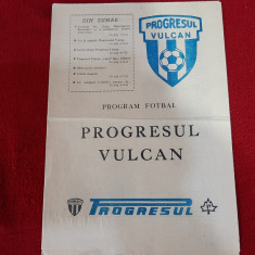 Brosura Progresul Vulcan Buc.