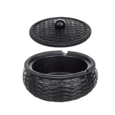 Scrumiera rotunda din ciment, cu capac, 11x5 cm, ATU-087733 foto