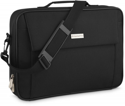 Geanta pentru laptop, Zagatto, ZG639, Nylon/Polyester, 15,6&amp;rdquo;, 30x40x6 cm, Negru foto