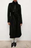 Answear.LAB palton de lana culoarea negru