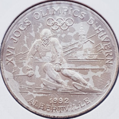 54 Andorra 10 diners 1989 1992 Winter Olympics km 55 UNC argint