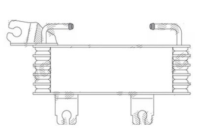 Radiator racire ulei motor, termoflot Hyundai Santa Fe, 02.2001-01.2006, motor 2.4, 107 kw, benzina, cv automata, 253x78x30 mm, racitor transmisie, d foto