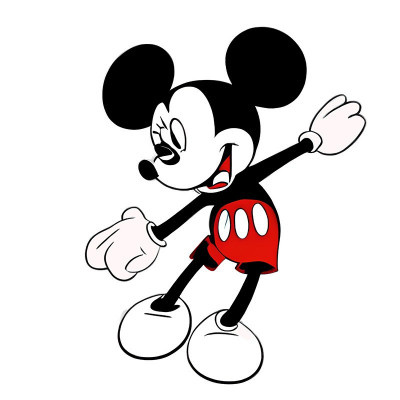 Sticker decorativ, Mickey Mouse, Negru, 76 cm, 10376ST foto