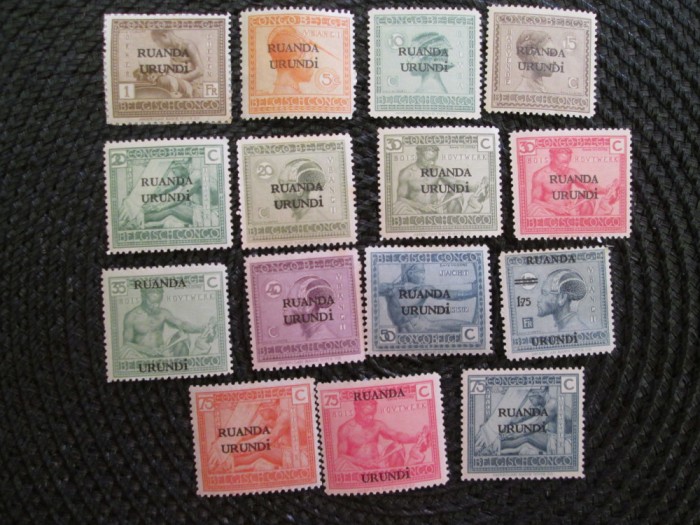 BELGIA RUANDA URUNDI SERIE MNH=233