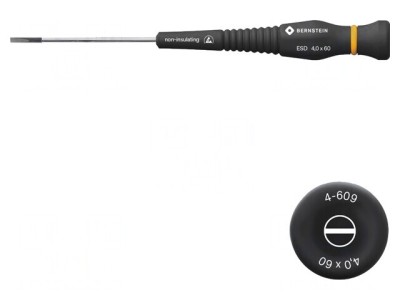 Şurubelniţă precizie plată 4,0x0,8mm ESD 60mm foto
