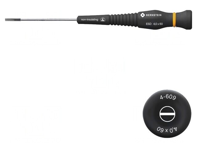 Şurubelniţă precizie plată 4,0x0,8mm ESD 60mm
