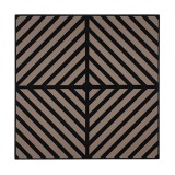 Panou acustic de perete Deco IX cu aspect de stejar tratat cu ulei, 60x60x1,8 cm