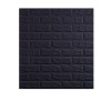 Tapet 3D Autoadeziv, design modern, dimensiuni 77x70cm, model caramida in relief, negru