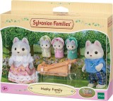 Figurine Sylvanian Families - Familia Catelusilor Husky, Epoch