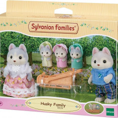 Figurine Sylvanian Families - Familia Catelusilor Husky