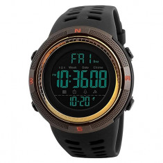 Ceas Sport SKMEI 1251 Countdown DUAL TIME WR50M Subacvatic alarma calendar CADOU foto