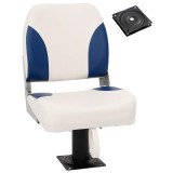 VidaXL Scaun barcă, cu piedestal pivotant la 360&deg;